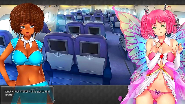 Morticia's Steamy Mile-High Adventures with Monster Girls 18+  and Stewardesses in HuniePop 2