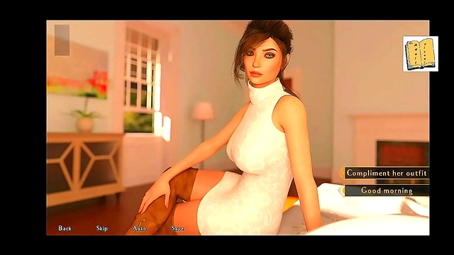 Brunette Co-Ed Tempts with Busty Passion in 3D Hentai Sex Game Adventure