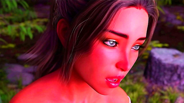 Busty Anime GF Takes First Steps & Shares Heartfelt Kiss in 3D Hentai Journey