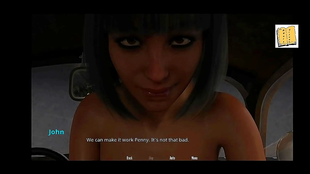 Penelope's steamy car park adventure – A passionate doggy style anal walkthrough