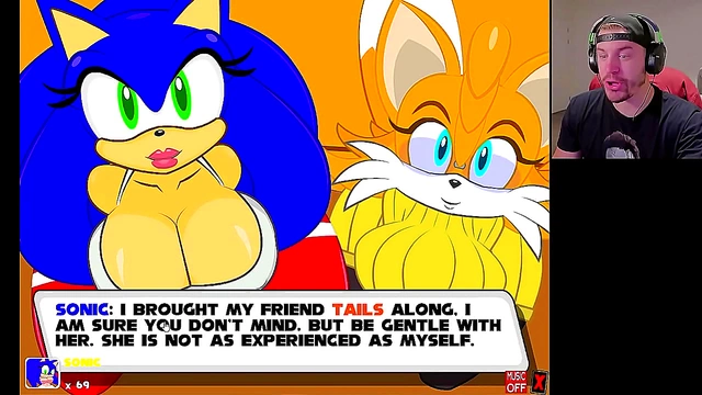 Transformed Tails Gives Sonic a Creamy Load in hentai Cartoon Adventure