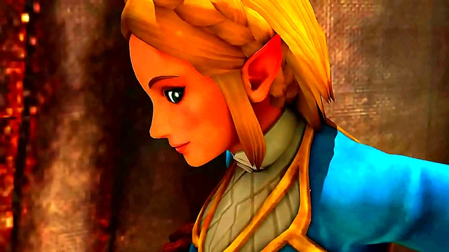 Zelda Seduces Linkle with Her voluptuous Curves in Sensual 3D Anime Facesitting