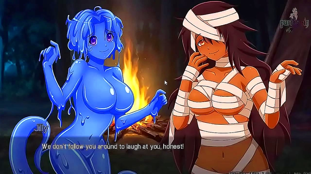 SlimeGirls 18+ Subdues Hero with Seductive Power in BDSM Anime Quest Ch.1