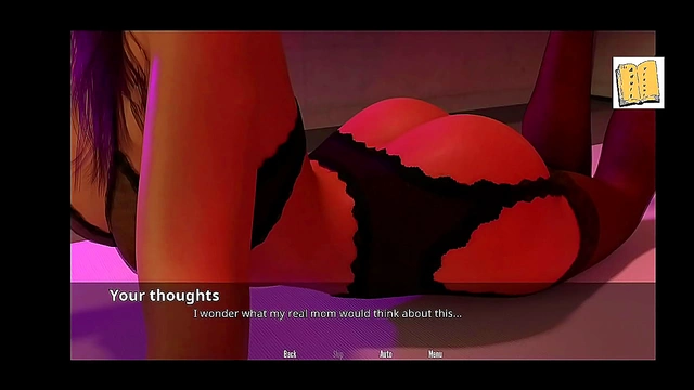 Teen 18+ Brunette Delights Big-Cock Gamer with Mind-Blowing blowjob in Visual Novel Scene