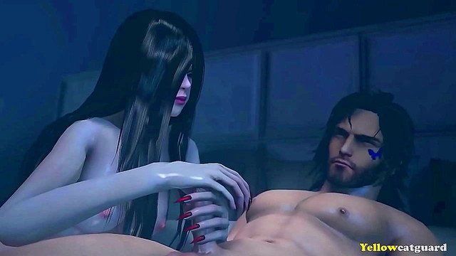 Ghostly Pleasures – Halloween Spirit Seduces Vella in 3D Hentai SFM Adventure