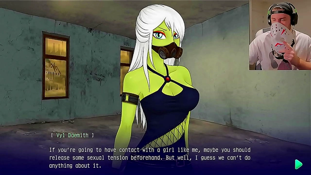 Furry Space Paws Gets Rough but Loving Lessons from Busty Anime Beauties