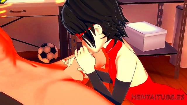 Sarada Pleasures Naruto with Seductive 3D Handjob and Blowjob till Mouthful Cum