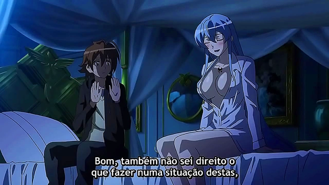 Akame Tempts Tatsumi with Steamy Passion in Exciting Hentai Scene