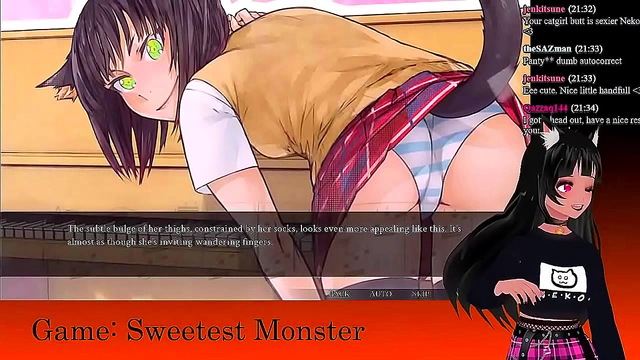 LewdNeko Embraces Spooky Fun with Seductive Halloween Anime Live Stream