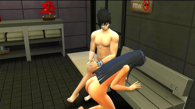 Sasuke Disciplines Hinata Before Intense Naruto Cuckold Fantasy Anal Scene