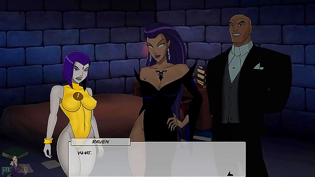 Raven Cosplays Teen 18+ Titans Characters for Hot Animated Adventures