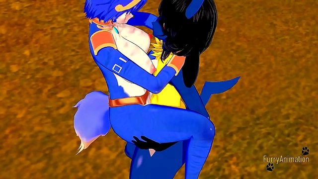 Krystal & Lucario's Scorching 3D hentai Romance – Busty Delights & Ecstatic Creampie Pleasure