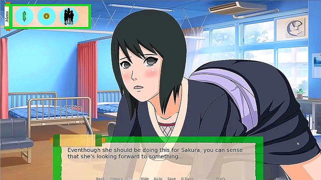 Naruto Hentai – busty Shizune Pleasures Sluts Sakura, Hinata, and Sarada