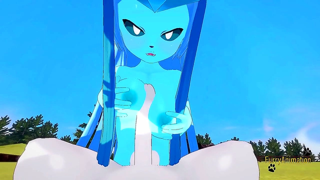 Glaceon Tempts With Sultry Boobjob Before Wild Cinderace Cums Inside Her POV