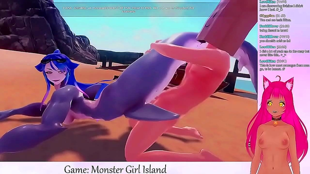 NekoVTuber Satisfies Monster Girls 18+  with Steamy Anal Adventures in Anime Livestream