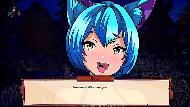Blonde Cat-Girls 18+ Waitress Whispers Sweet Nothings for Steamy Anime ASMR Seduction