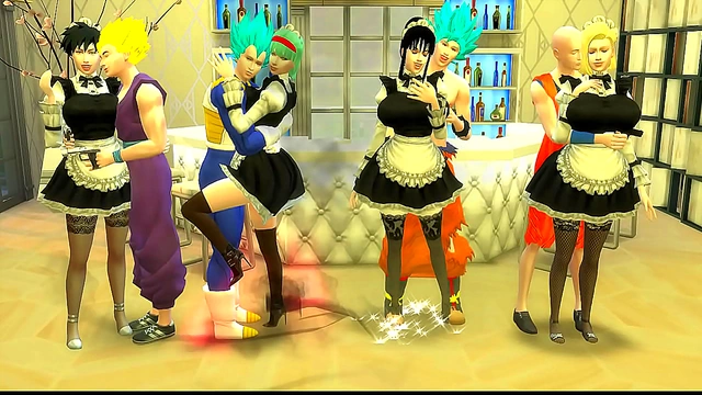Heroes Discipline Unfaithful Wives with Harsh Anal Pleasure in Dragon Ball Slave Maid Scenario