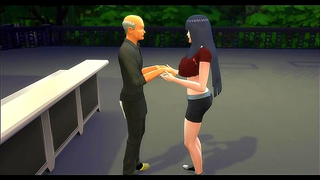 Hinata Spices Up Bonfire Night – Steamy MILF Adventure with Bartender Causes Cuckold Chaos
