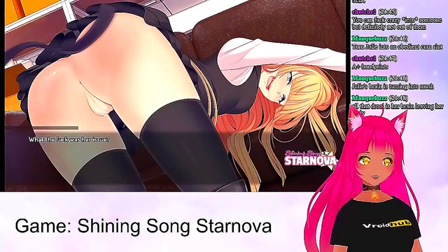NekoVTuber Delights in Playful Spanking of Busty Anime Girls 18+  in Shining Song Starnova