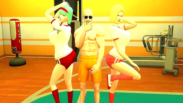 Perverted Master Roshi Indulges in Steamy Affair with Hot MILF Wife #18 in Dragon Ball Hentai