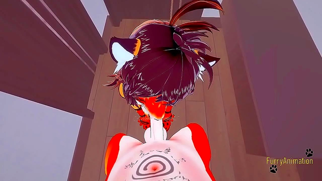 POV Furry hentai – Seductive Tigress Teases Fox Before Creamy Bliss