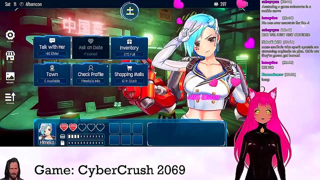 Neko VTuber Satisfies Her Fans with Steamy Ride in Anime Game Stream
