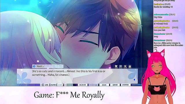 Neko Vtuber Receives Royal Treatment with Steamy Kissing in Live Anime Stream