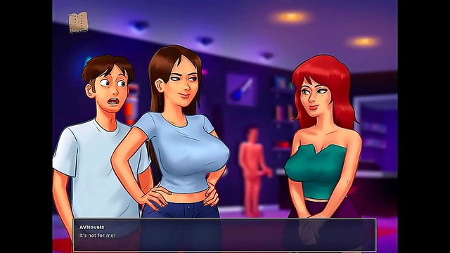 Sultry Big-Busted Teen 18+ Tempts in Summertime Saga Anime Adventure