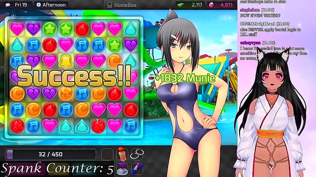 Neko VTuber Tempts & Teases in steamy Anime Visual Novel Livestream
