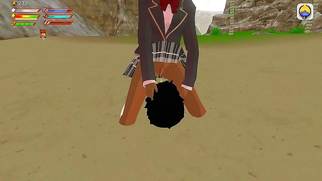 Submissive Student Receives Humiliating Punishment from Beachside Femdom Mistress