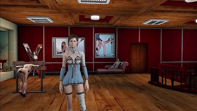 Teen 18+ Brunette Displays Seductive Fallout 4 Style in Hot Hentai Anime Scene
