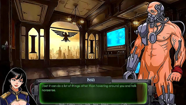 Mature Warrior Rides Massive Cock in Warhammer 40k Anime for BDSM Ecstasy
