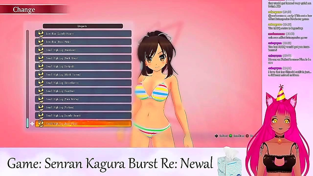 Sultry VTuber Neko Tempts Viewers with Curvy Charms in Anime Livestream