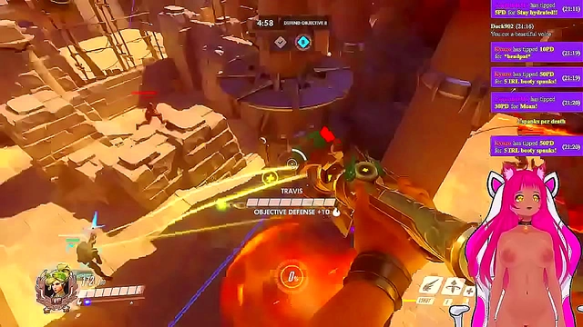 NekoVTuber Gets Spicy Discipline During Steamy Overwatch Stream Session