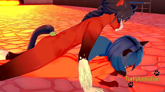 Michiru Pleasures and Seduces in Intense Futuristic BNA Hentai 3D Encounter