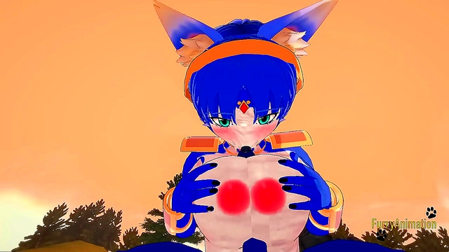 Krystal & Lucario Engage in Steamy Furry Hentai Fun with Boobs, Blowjobs & Wild Creampie
