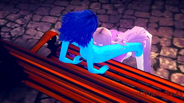 Amethyst Pleasures Lapis Lazuli with Sensual Oral in Steven Universe 3D Scene