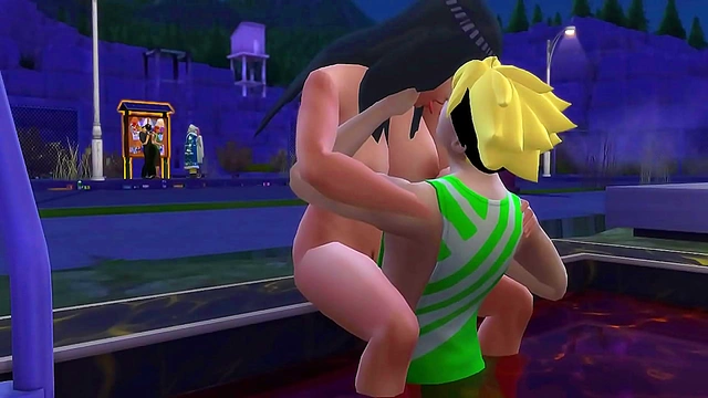 Hinata Tempts Her Stepson for Scintillating Poolside Pleasure & Heartfelt Netorare Drama