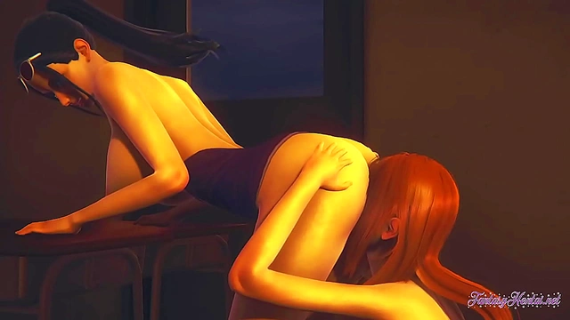 Nami & Robin Dive into Steamy One Piece Hentai Yuri Pleasure Session