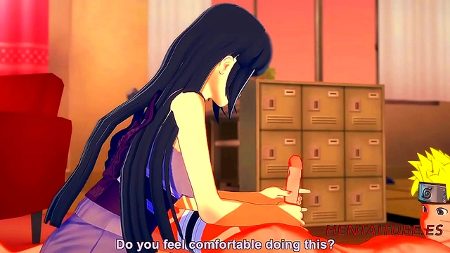 Hinata Pleasures Naruto with Seductive Handjob, Boobjob, and Satisfying Finish