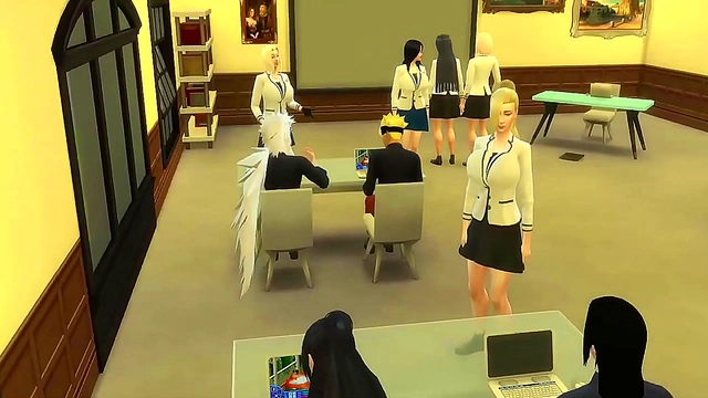 Shy Hinata Tempts Her Music Teacher in a Steamy Naruto Anime Encounter