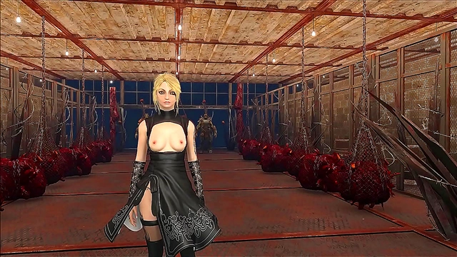 Blonde Anime Beauty Flaunts Fallout 4 Style in Sizzling Cartoon Action