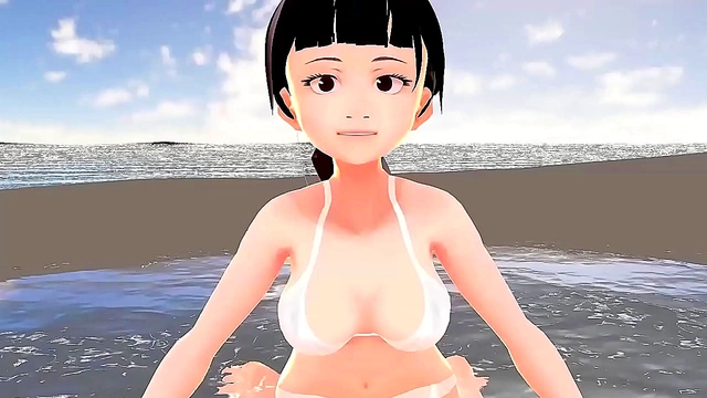 Honda Cocoa Tempts You Seductively in Her Alluring White Bikini Debut