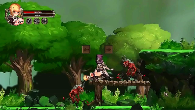 Blonde Heroine Conquers Men and Beasts in Summon of Asmodeus Hentai Adventure