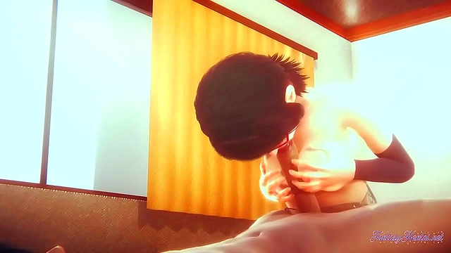 Sarada Treats Naruto to a Hot Blowjob & Steamy POV Creampie Scene