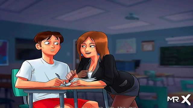 Teen 18+ Teacher Entices With Sultry Teasing in Summertime Saga Adventure