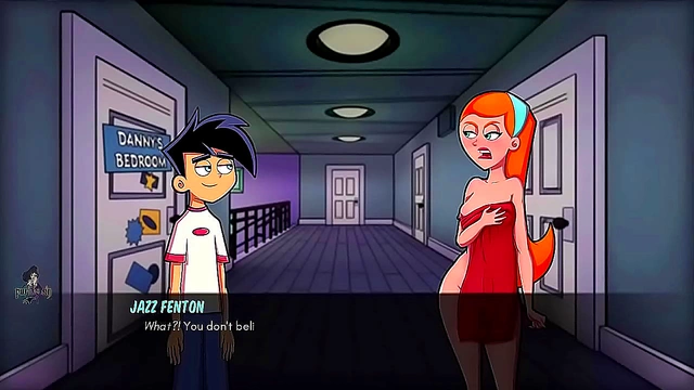 Redheaded MILF Moans Fiercely in Danny Phantom Ghost Bondage Encounter