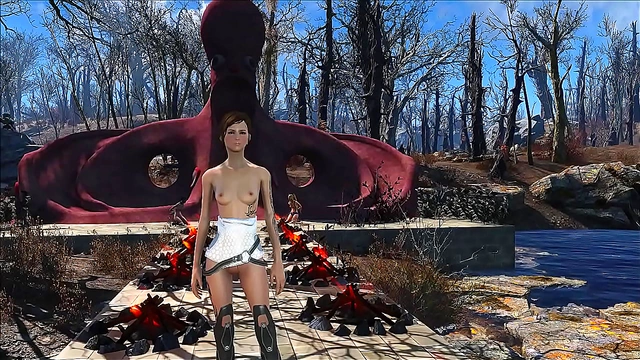 Brunette Anime Babe Showcases Fallout 4 Style in Steamy Hentai Scenes