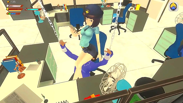 Slave Endures Humiliating Femdom Trampling & Facesitting at Police Station
