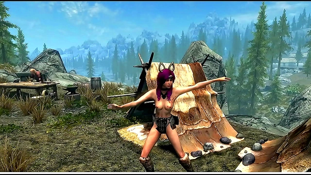 ErikasV2 Entices with Sultry Dancing in Sunlit Skyrim Summerscene